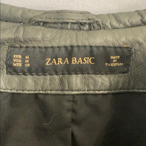 Zara Basic Leather jacket - Picture 2 of 3